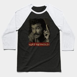 TEXTURE ART-Burt Reynolds - RETRO STYLE 2 Baseball T-Shirt